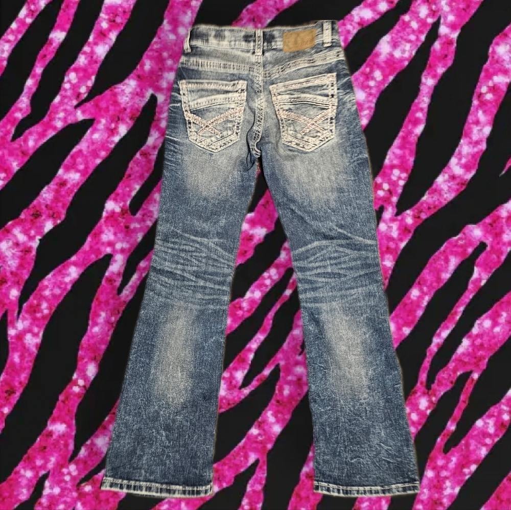 Y2K BKE Denim Bootcut Mid-Rise Jeans (220008)